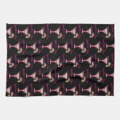 Roze Cocktail Gepersonaliseerde Bar Handdoek (Horizontaal)