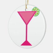 Roze cocktail met Limoen Keramisch Ornament (Links)