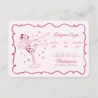Roze Cocktails en Cowgirls Lingerie Maten Invoegen
