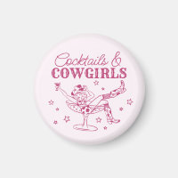 Roze cocktails en cowgirls vrijgezellenfeest favor