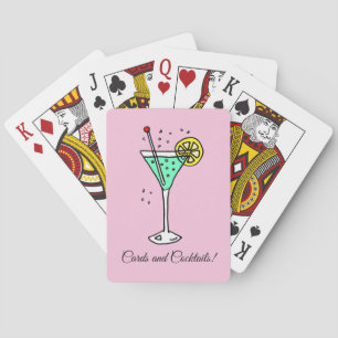 roze cocktails pokerkaarten