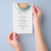 Roze Coffee Shop Menu Ontwerp (Hand)