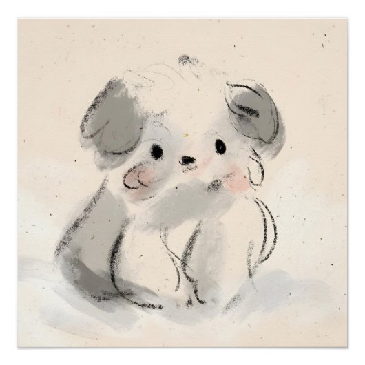 Roze, collage, coquette, preppy, trendy, kust, perfect poster (Voorkant)