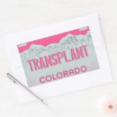 Roze Colorado bord stickers (Envelop)