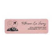 Roze Colorado Passport Etiket (Voorkant)