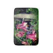 Roze Columbine Flowers Close Up Badmat (Voorkant Verticaal)
