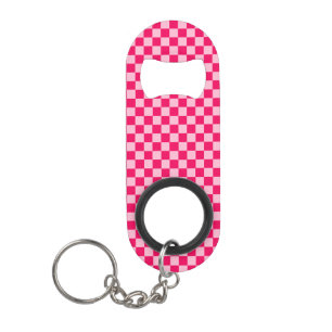 Roze combinatie klassiek schaakbord van STaylor Mini Flessenopener