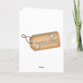 Roze Communie gefeliciteerd Kaart (Achterkant)