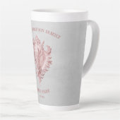 Roze conch Shell Latte Mok (Rechterhoek)