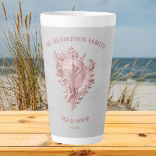 Roze conch Shell Latte Mok