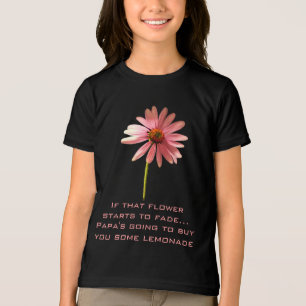 Roze Cone Bloem Als die bloem begint te verwelken Tri-Blend Shirt