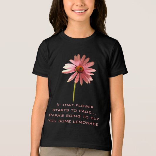 Roze Cone Bloem Als die bloem begint te verwelken Tri-Blend Shirt (Voorkant)