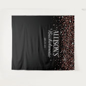 Roze Confetti Bachelorette Foto Studio Achtergrond Wandkleed (Voorkant (horizontaal))