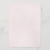 Roze Confetti bruiloft menu (Achterkant)