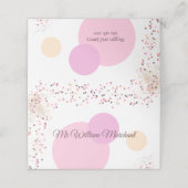 Roze Confetti cirkels (Buitenkant ongevouwen)