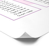 Roze Confetti cirkels Poster (Hoek)