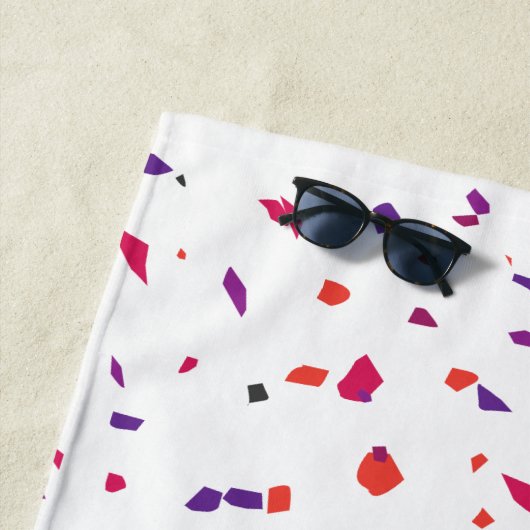 Roze Confetti Strandlaken (In situ)