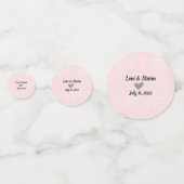 Roze Confetti van Floral Wedding of Shower Table (Achterkanten)