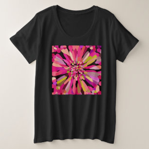 Roze Confetti ventilator Grote Maat T-shirt