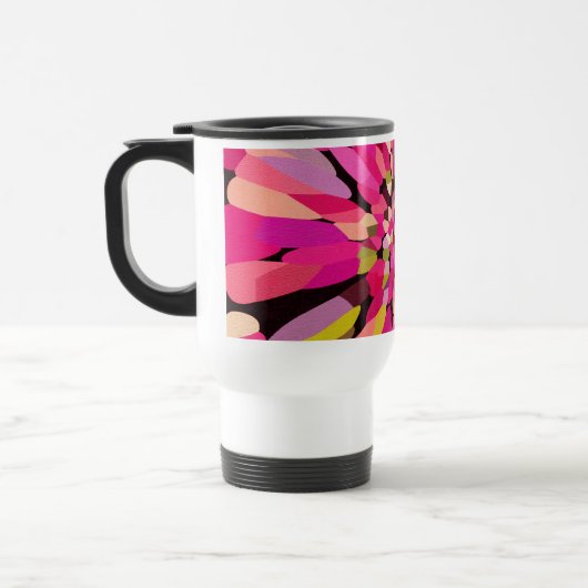 Roze Confetti ventilator Reisbeker (Links)