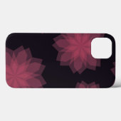 Roze, coole, trendy, moderne bloemabstractie Case-Mate iPhone case (Achterkant (horizontaal))