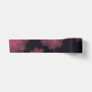 Roze, coole, trendy, moderne bloemabstractie lint