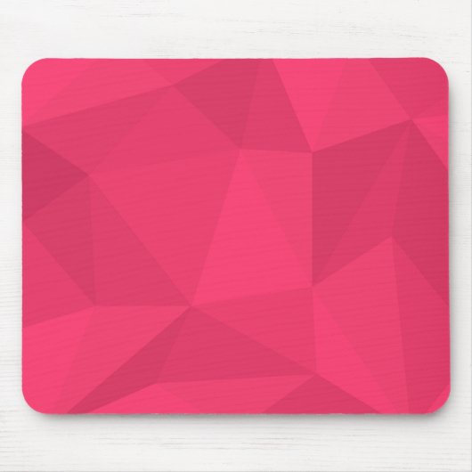 Roze, coole, unieke driehoeksillustratie met drieh muismat (Voorkant)