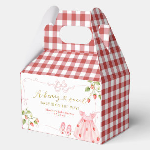 Roze Coquette Babykleren Besjes Baby Shower Favor Bedankdoosjes