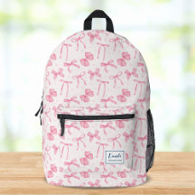 Roze Coquette Bow Aangepaste naam