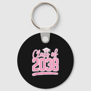 Roze Coquette Bow CL van 2038 Groeien met mij Kind Sleutelhanger
