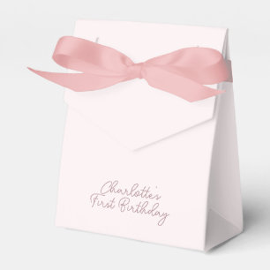 Roze Coquette Bow Custom Bedankdoosjes