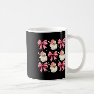 Roze Coquette Bows Schattige Kerstman Kerstmeisje Koffiemok