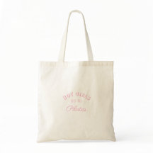 Roze Coquette Esthetische Pilates Canvas tas