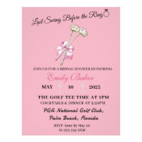 Roze Coquette Golf "Laatste Swing Voor De Ring"