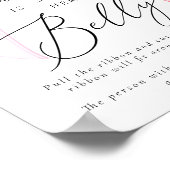 Roze Coquette Hoe groot is haar buikspel Poster (Hoek)