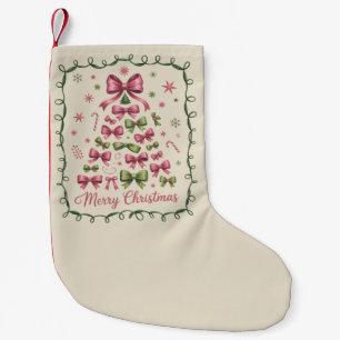 Roze Coquette Kerstboom Meisjesachtig Trendy Kerst Kleine Kerstsok