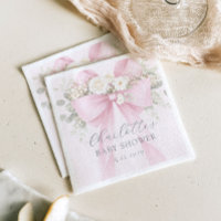 Roze Coquette Strik Bloemige Baby in bloei baby Sh