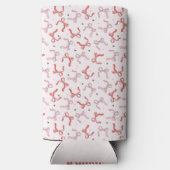 roze coquette strik roze script monogram naam (Achterkant)