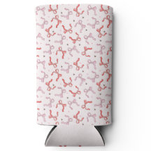 roze coquette strik roze script monogram naam
