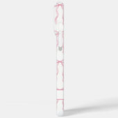 Roze Coquette Strikken met Monogram Case-Mate iPhone Case (Achterkant / Links)