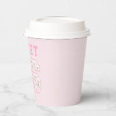 Roze Coquette Sweet 16 Universiteit Papieren Bekers (Links)