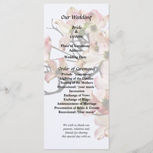 Roze Cornelietak Programma (Voorkant)