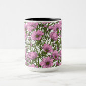 Roze Cosmos bloemen Mok (Midden)