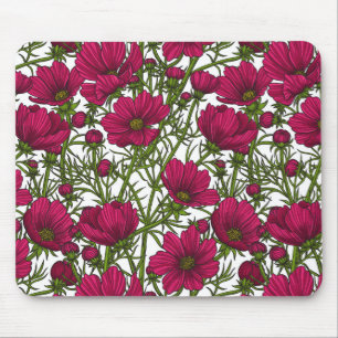 Roze Cosmos bloemen Muismat