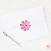 Roze Cosmos Vierkante Sticker (Envelop)