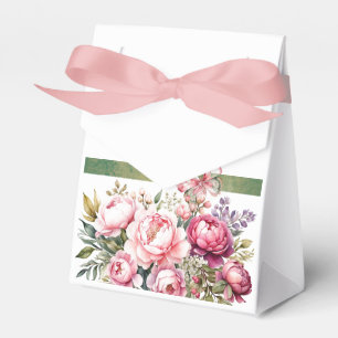 Roze Cottage Bloemstuk Favor Doos Bedankdoosjes