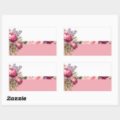 Roze Cottage Floral Sticker (Vel)