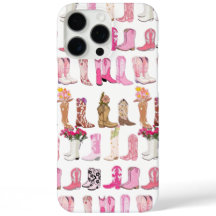 Roze Cowboy Laarzen Ontwerp Telefoonhoes
