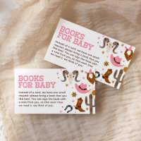 Roze Cowgirl Boeken voor Baby Western Rodeo Shower