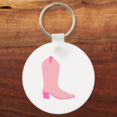Roze Cowgirl Boot Sleutelhanger (Voorkant)
